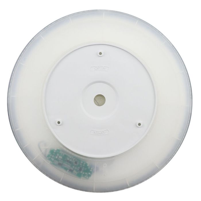 Witte plafonnière Shona, rond, 3-staps dimbaar, 18w, 3000K LED