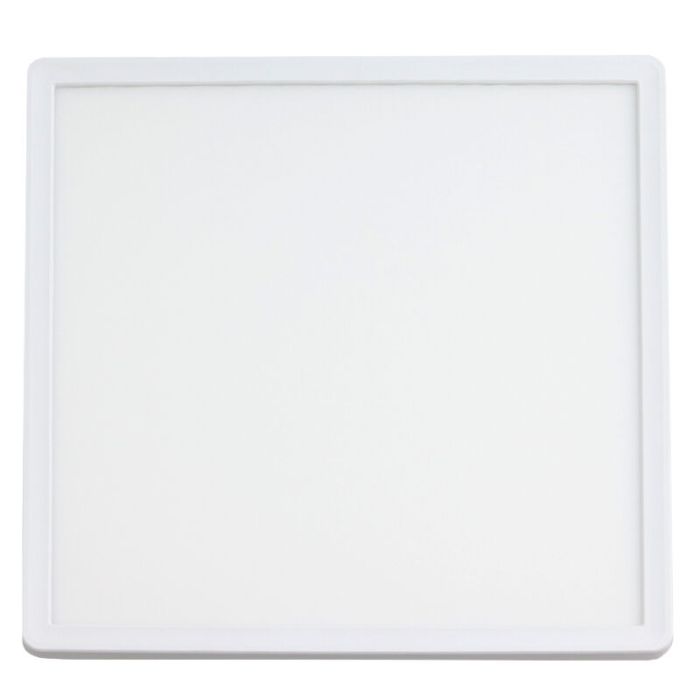 Witte plafonnière Shona, vierkant, 3-staps dimbaar, 18w, 3000K LED