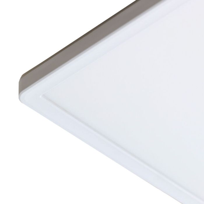 Witte plafonnière Shona, vierkant, 3-staps dimbaar, 18w, 3000K LED