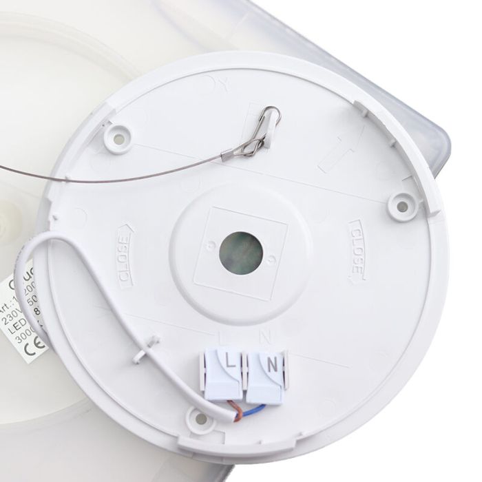 Zwarte plafonnière Shona, vierkant, 3-staps dimbaar, 22w, 3000K LED