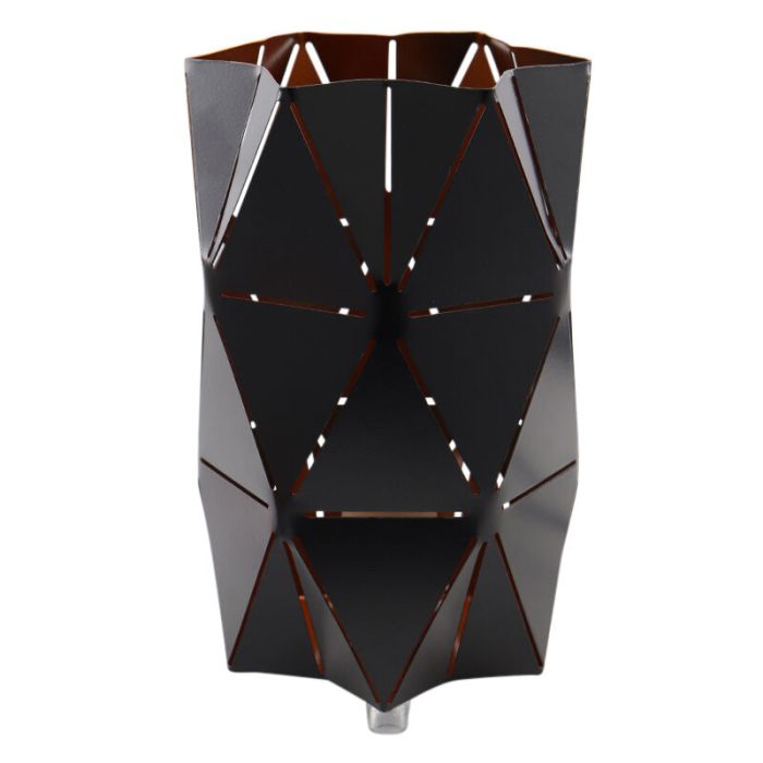 Moderne tafellamp Sivar, zwart, metaal, groot