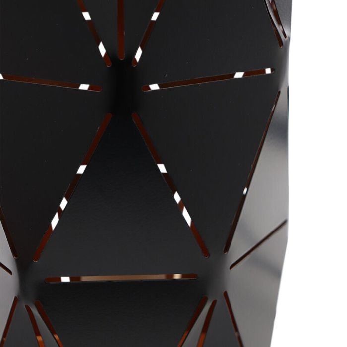 Moderne tafellamp Sivar, zwart, metaal, groot