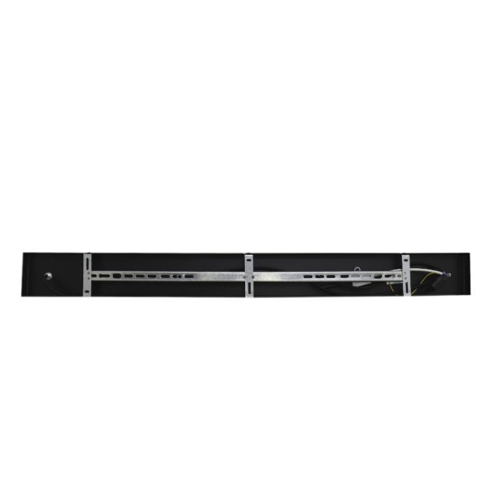 Aluminium hanglamp zonder kap zwart, Rika