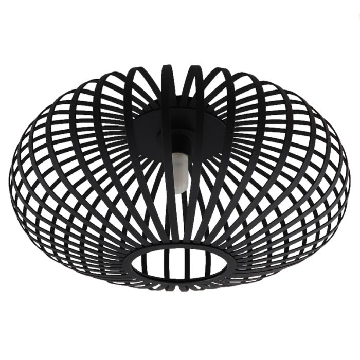Industriële badkamer plafondlamp zwart, Lieve, IP44