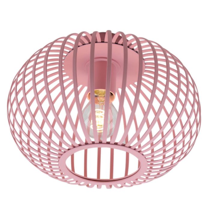 Industriële plafonnière roze, Lieve