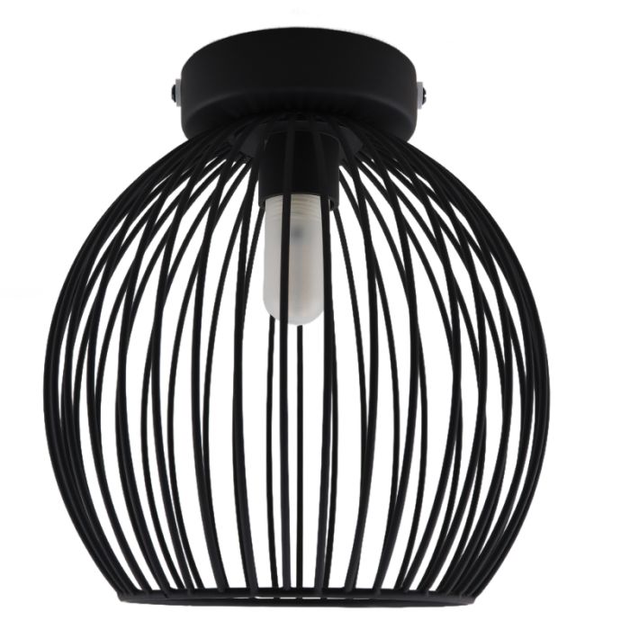 Industriële badkamer plafondlamp zwart, Wiro, IP44