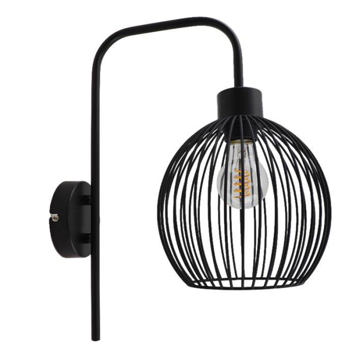 Industriële wandlamp zwart, Wiro