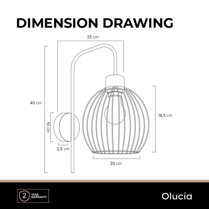 Industriële wandlamp zwart, Wiro