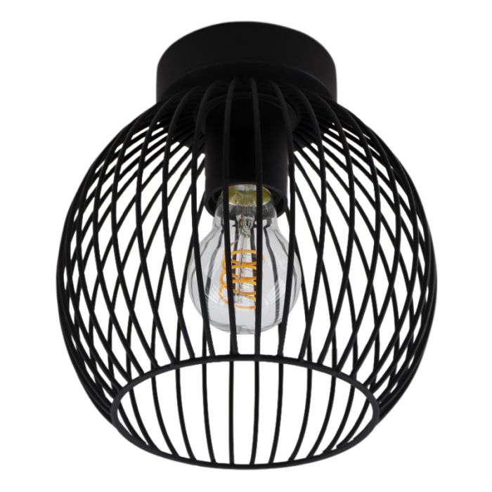 Industriële plafondlamp Wiro Bolvormig klein
