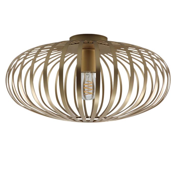 Industriële plafonnière goud, Lieve