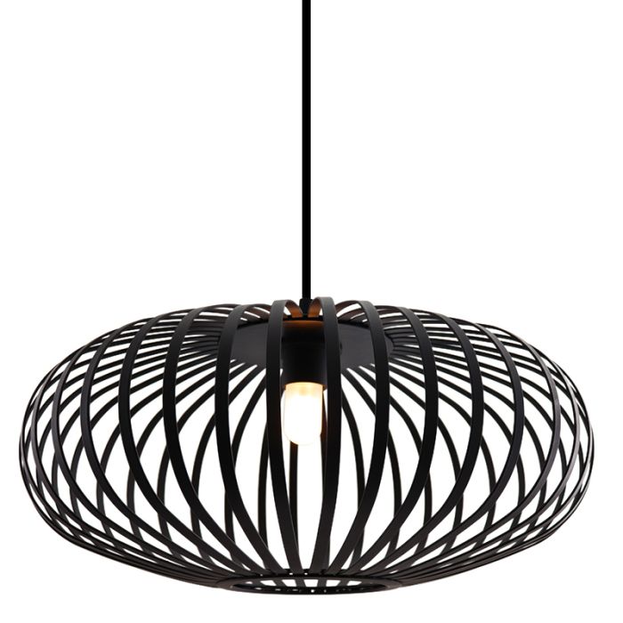 Industriële badkamer hanglamp zwart, Lieve, IP44