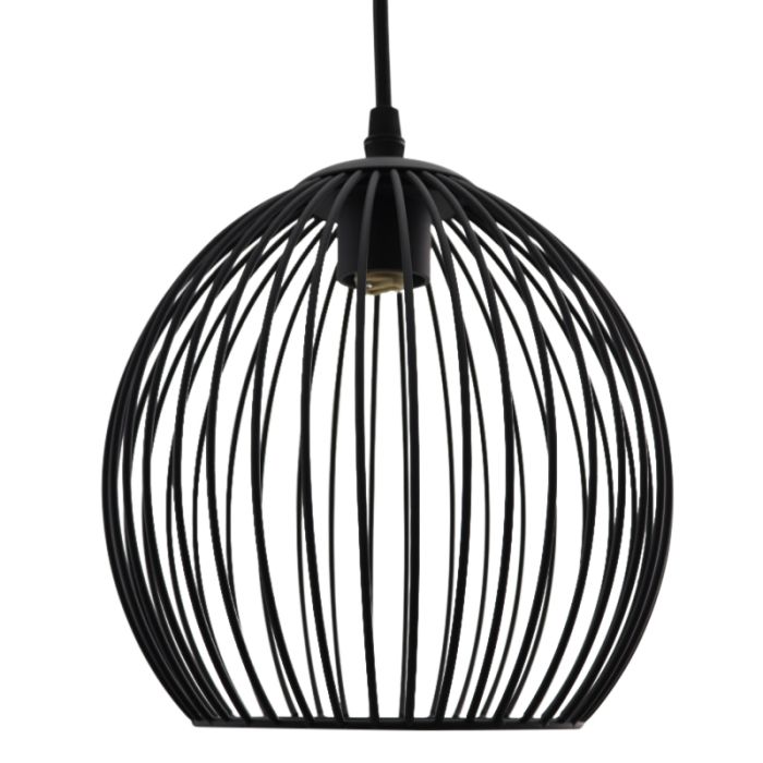 Industriële badkamer hanglamp zwart, Wiro, IP44