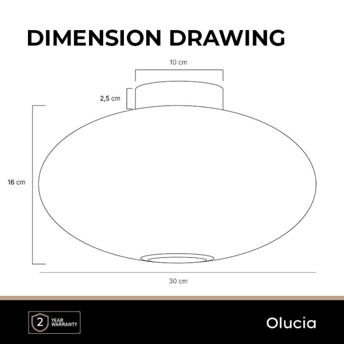 Design plafonnière amber, Charlois