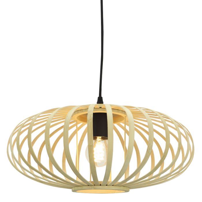 Bamboe hanglamp bruin, Lieve