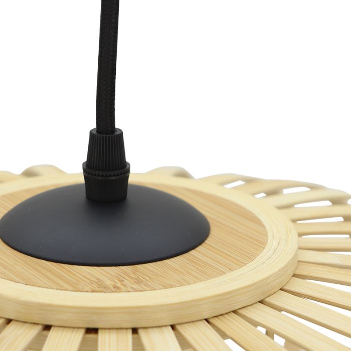 Bamboe hanglamp bruin, Lieve