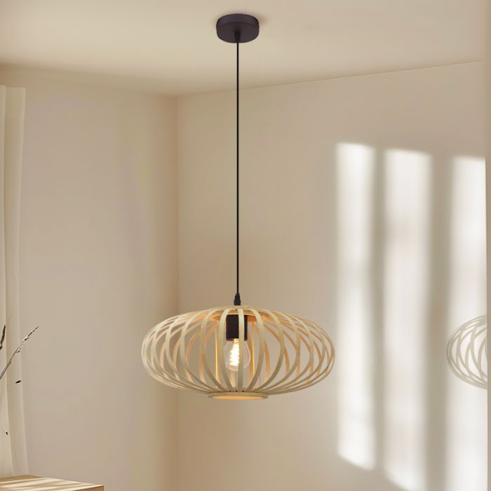 Bamboe hanglamp bruin, Lieve