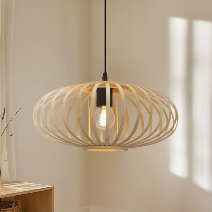 Bamboe hanglamp bruin, Lieve