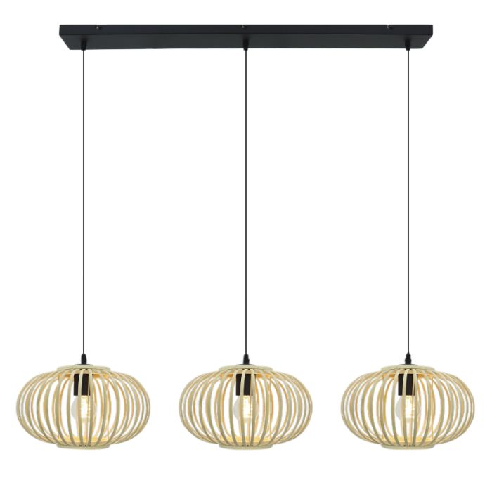 Bamboe hanglamp bruin, Lieve