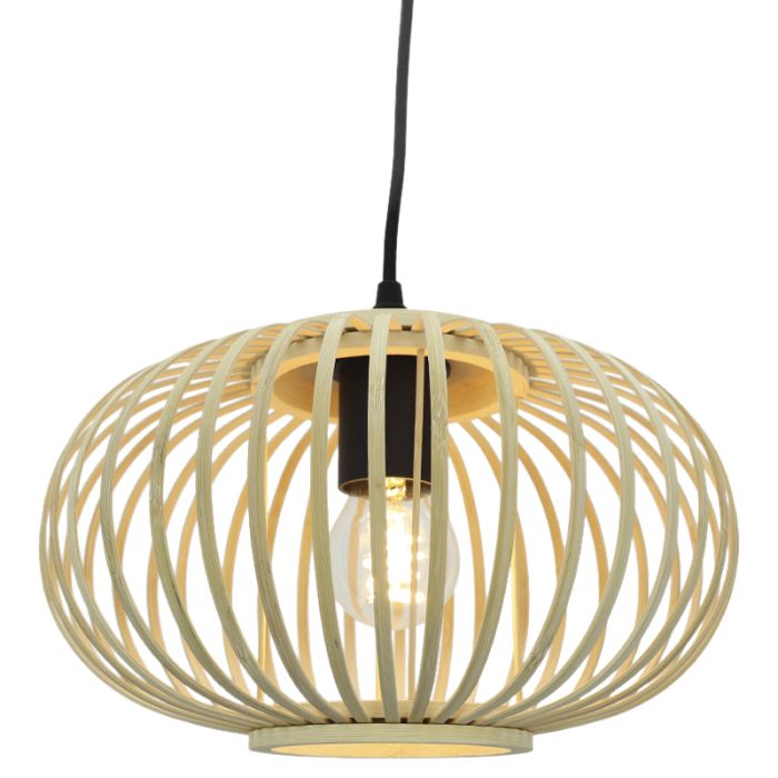 Bamboe hanglamp bruin, Lieve