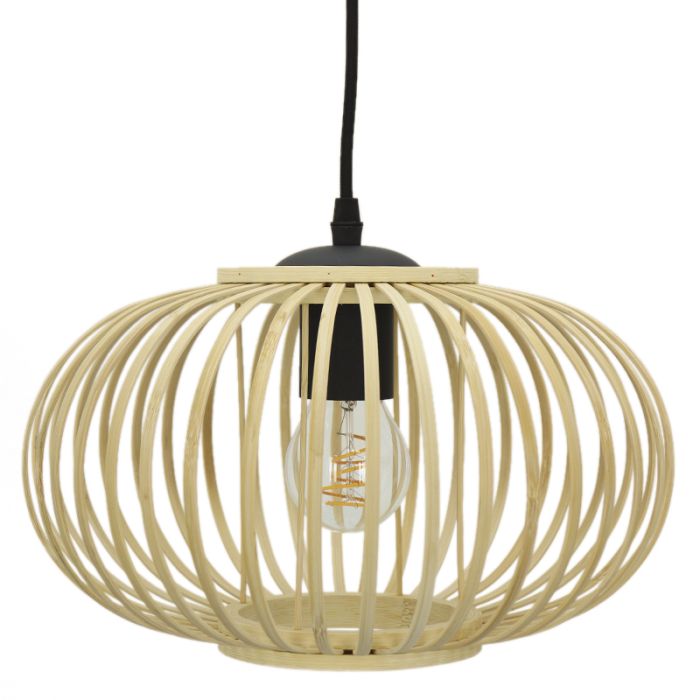 Bamboe hanglamp bruin, Lieve