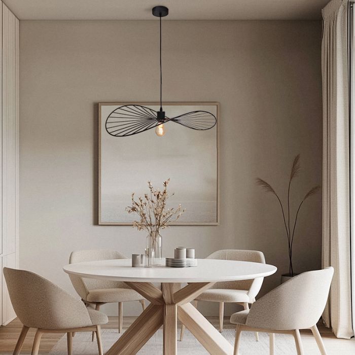 Retro hanglamp zwart, Jolinda