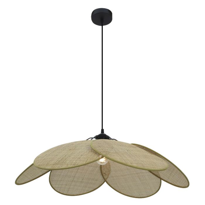 Rotan hanglamp bruin, Rowen