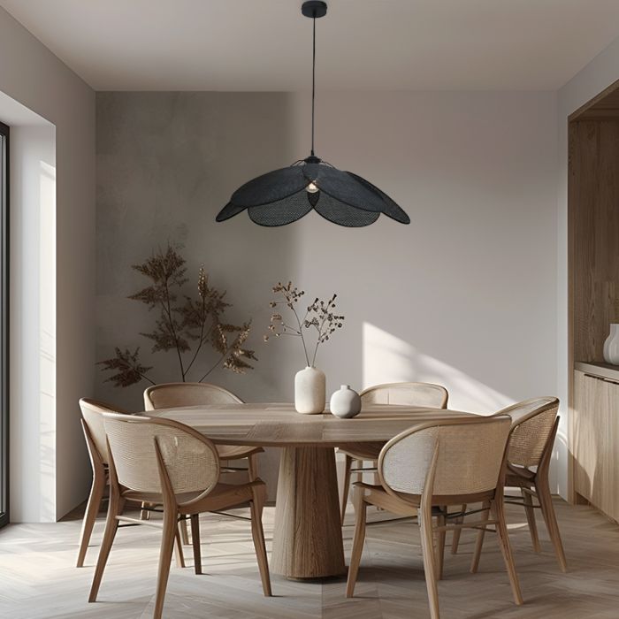 Rotan hanglamp zwart, Rowen