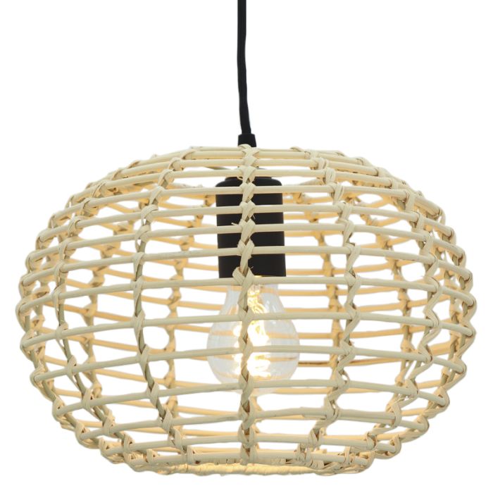 Rotan hanglamp bruin, Roza