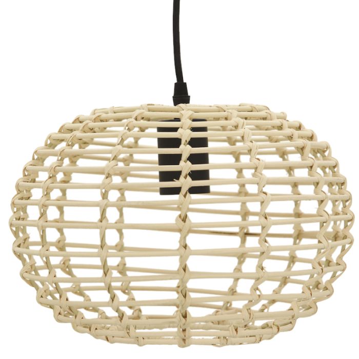 Rotan hanglamp bruin, Roza