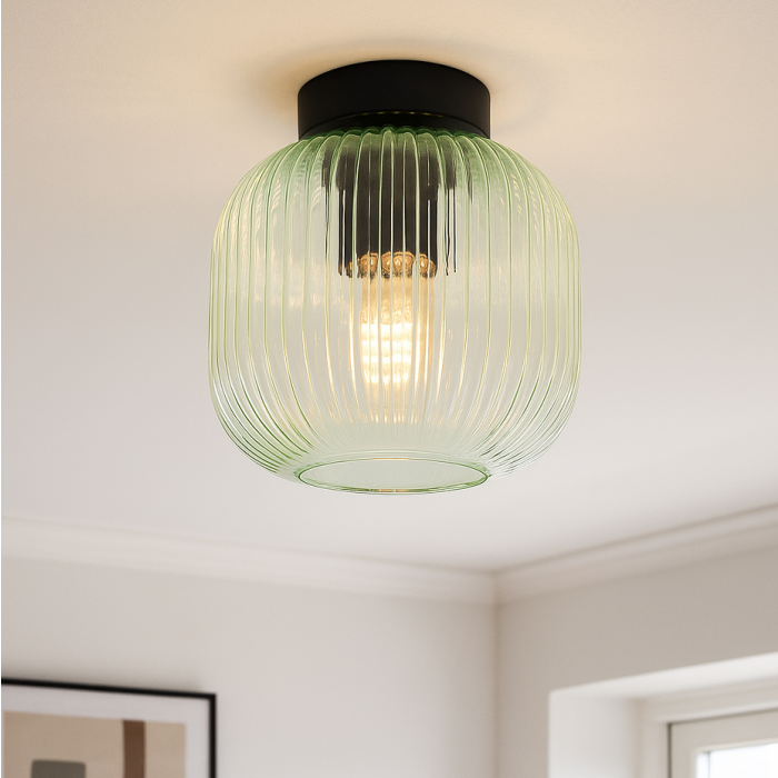 Design plafondlamp groen, Charlois