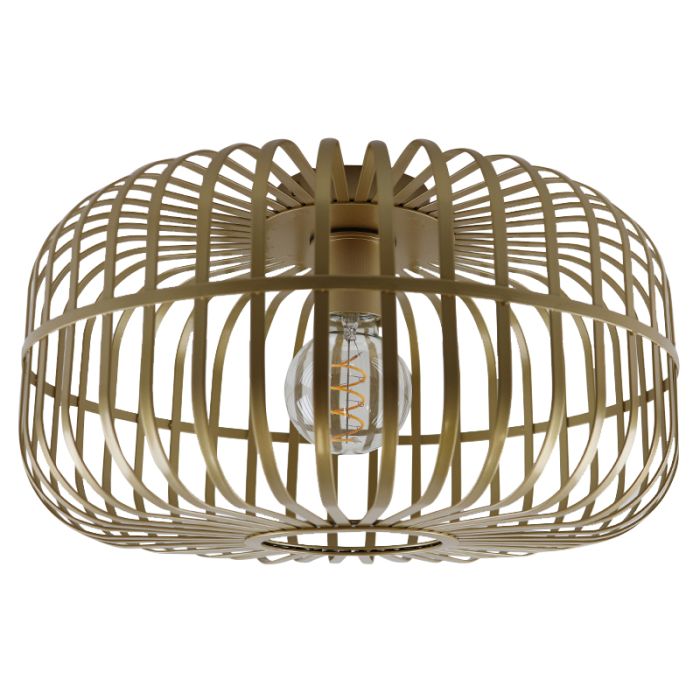 Industriële plafondlamp goud, Tobi