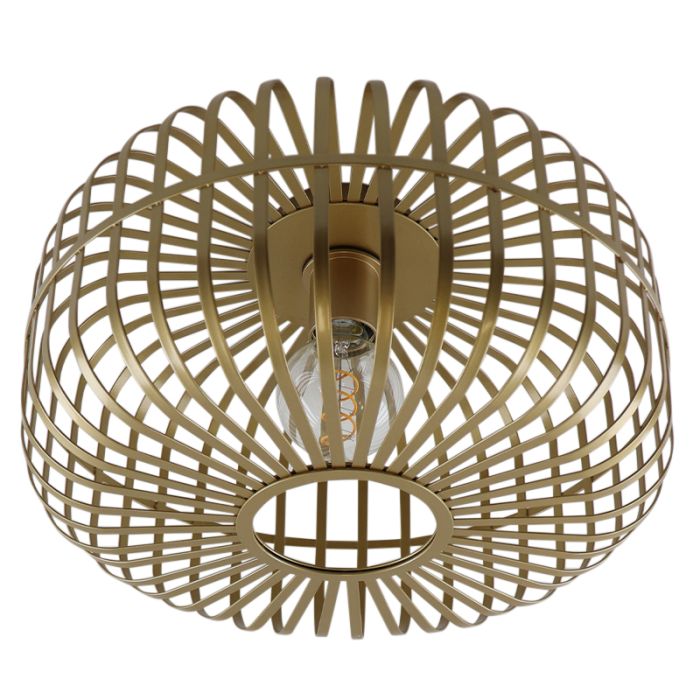 Industriële plafondlamp goud, Tobi