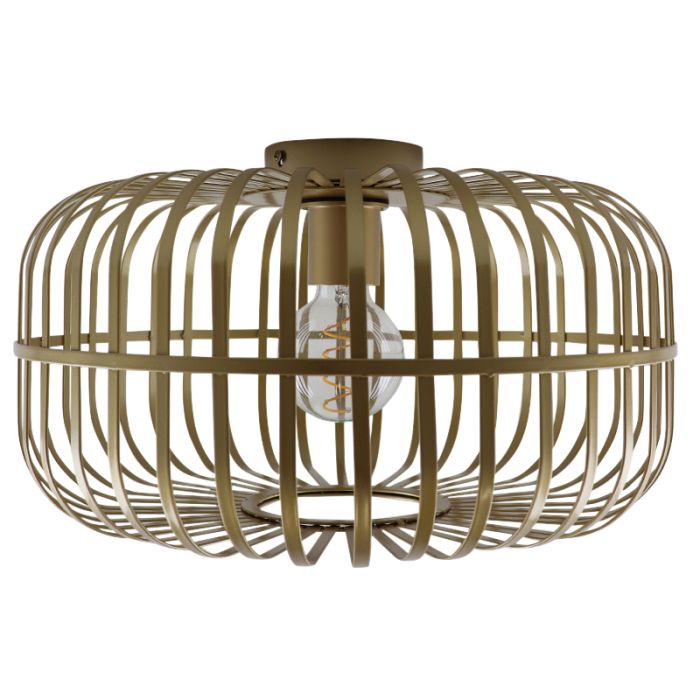 Industriële plafondlamp goud, Tobi