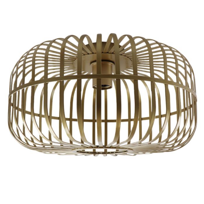 Industriële plafondlamp goud, Tobi