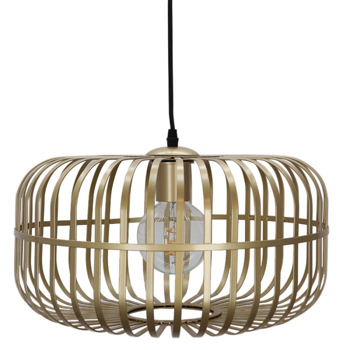 Industriële hanglamp goud, Tobi