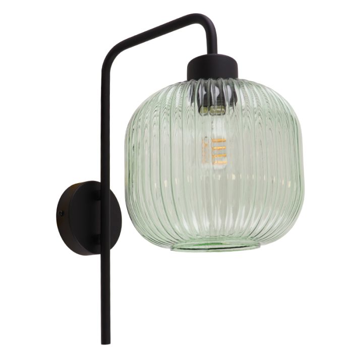 Design wandlamp groen, Charlois