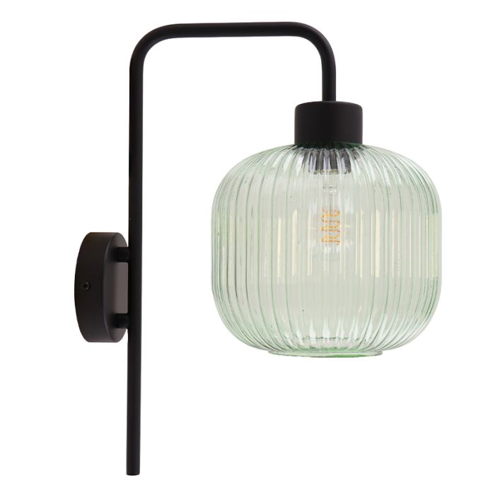 Design wandlamp groen, Charlois