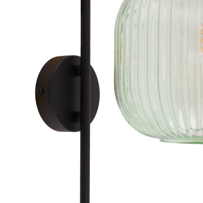 Design wandlamp groen, Charlois