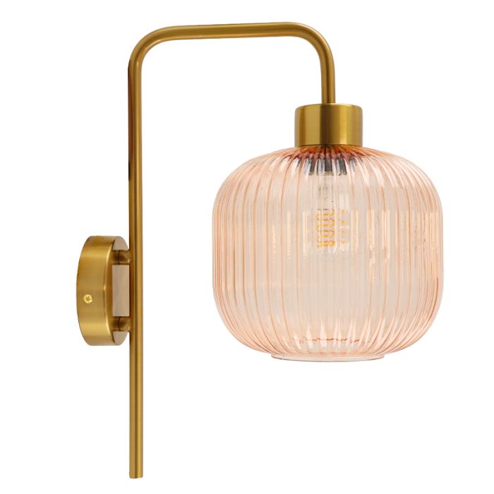 Design wandlamp roze, Charlois