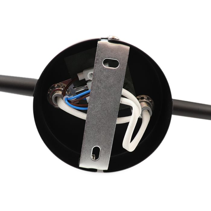 Industriële plafondspot Jaylano, zwart, rond, 3L