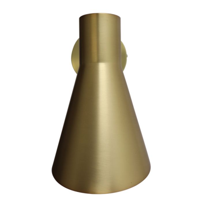 Moderne wandlamp messing, Vico, met schakelaar