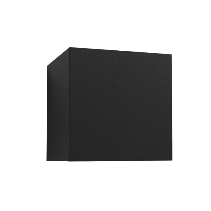 Zwarte buiten wandlamp Dion, aluminium, modern, IP65, dim-to-warm