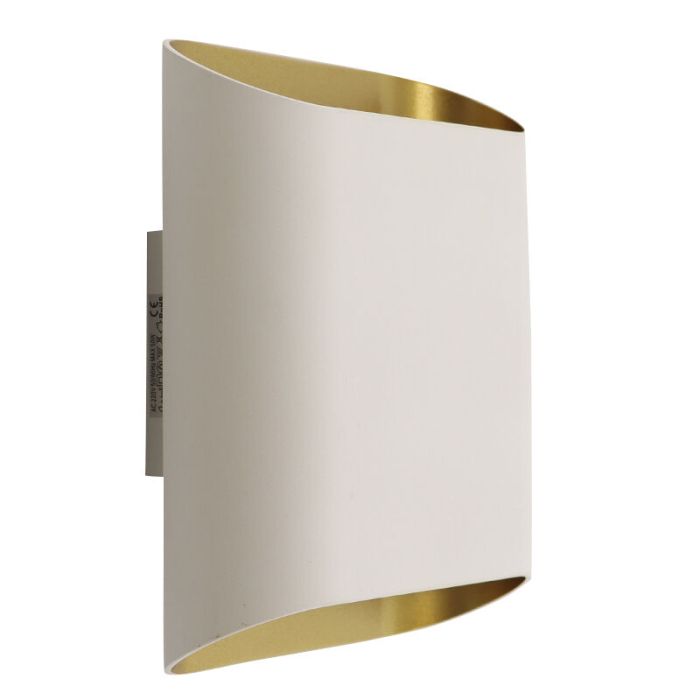 Moderne up down wandlamp wit, Bouke