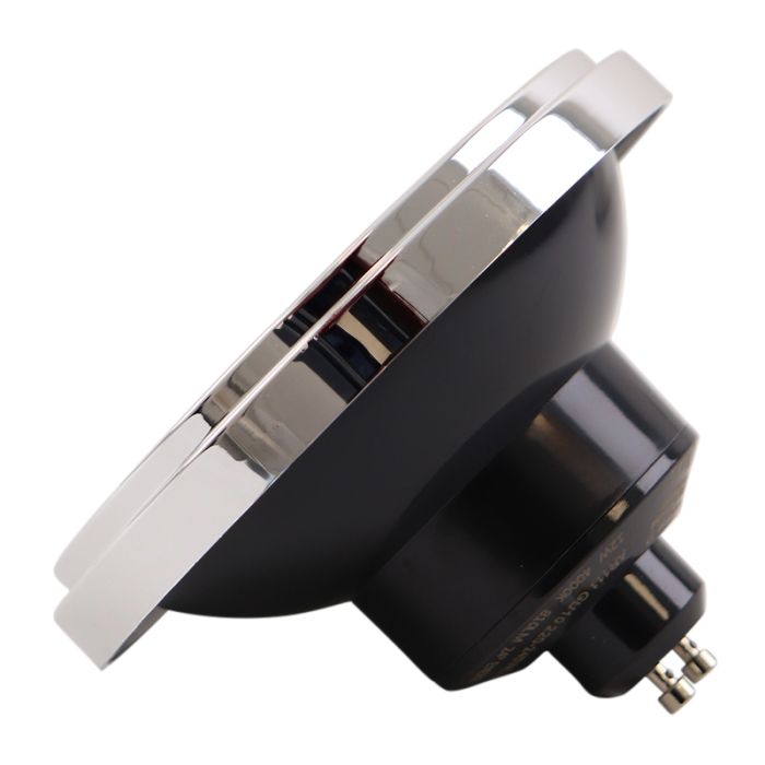 Olucia GU10 (AR111) LED lamp Clint, zwart, 6W, 2700K