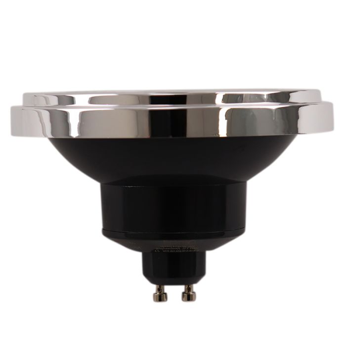 Olucia GU10 (AR111) LED lamp Clint, zwart, 6W, 2700K