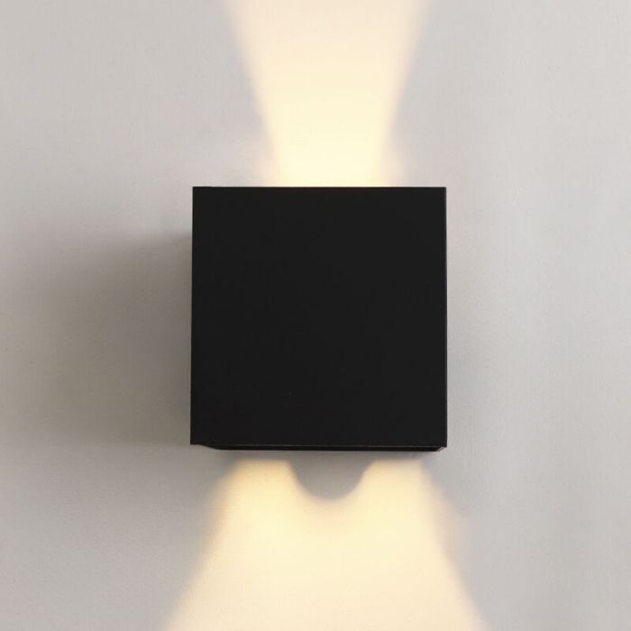 Up down wandlamp met bewegingssensor, Dion, 6W, 2700K LED, IP65