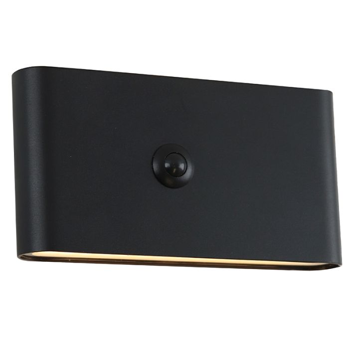 Moderne oplaadbare wandlamp zwart, Rodigo, 1W, 3000K LED, IP44