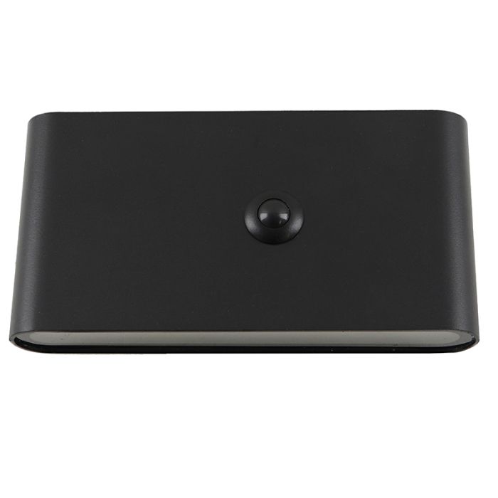 Moderne oplaadbare wandlamp zwart, Rodigo, 1W, 3000K LED, IP44