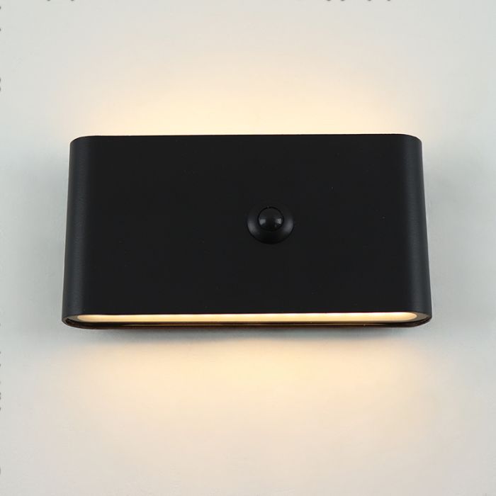Moderne oplaadbare wandlamp zwart, Rodigo, 1W, 3000K LED, IP44