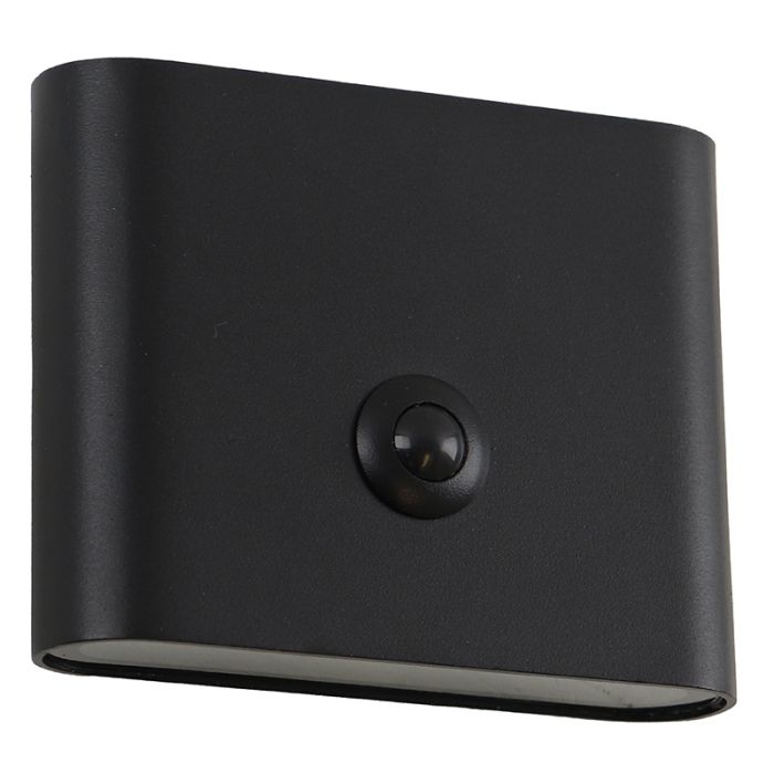 Moderne oplaadbare wandlamp zwart, Rodigo, 1W, 3000K LED, IP44